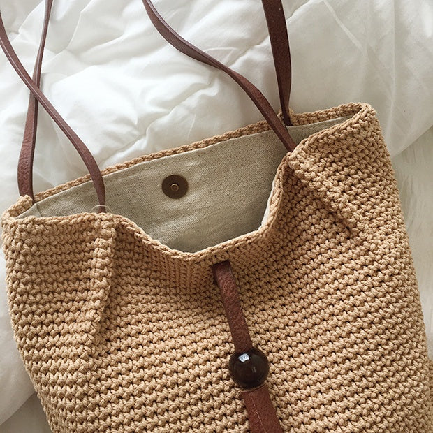 Retro Art Wool Shoulder Bag