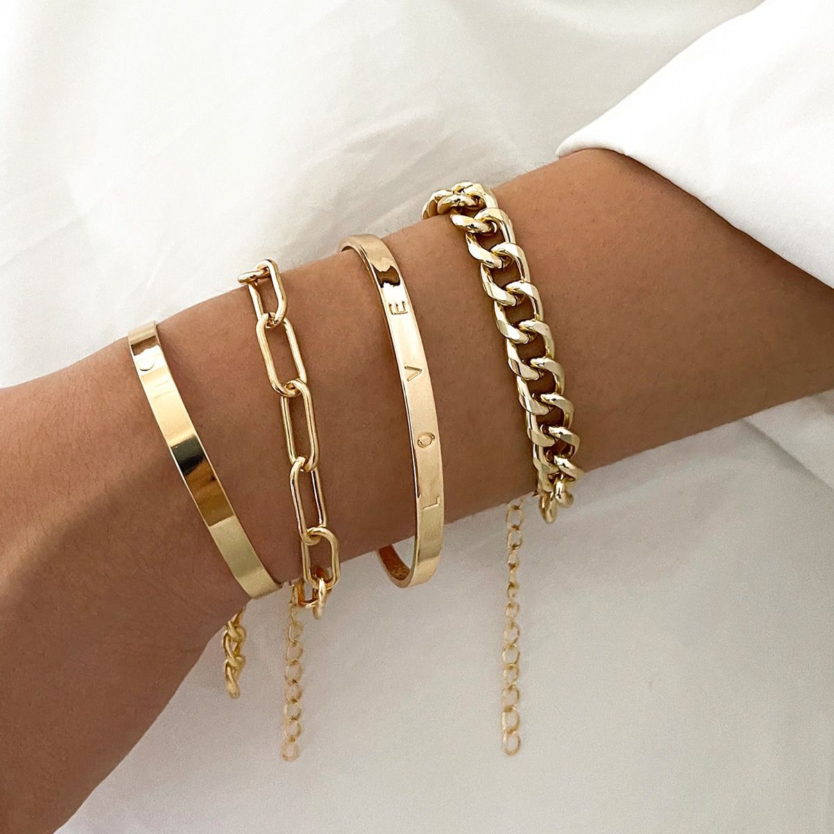 Four-piece Love Bracelet Set