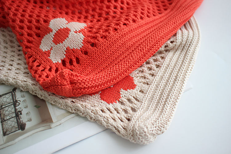 Woven Hollow Shopping Bag