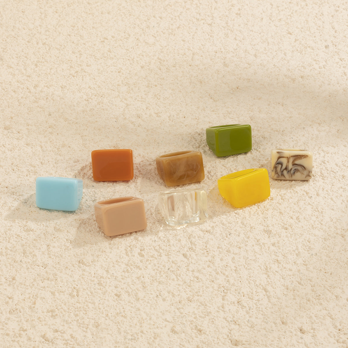 Colored Square Rings