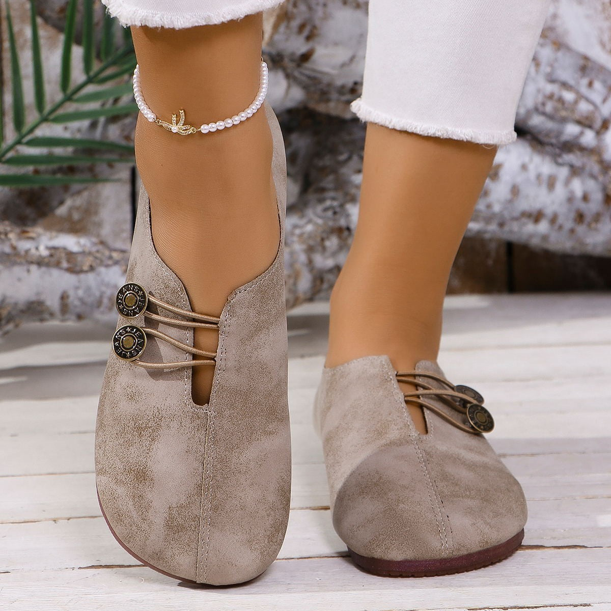 Ins Square Soft Flat Shoes