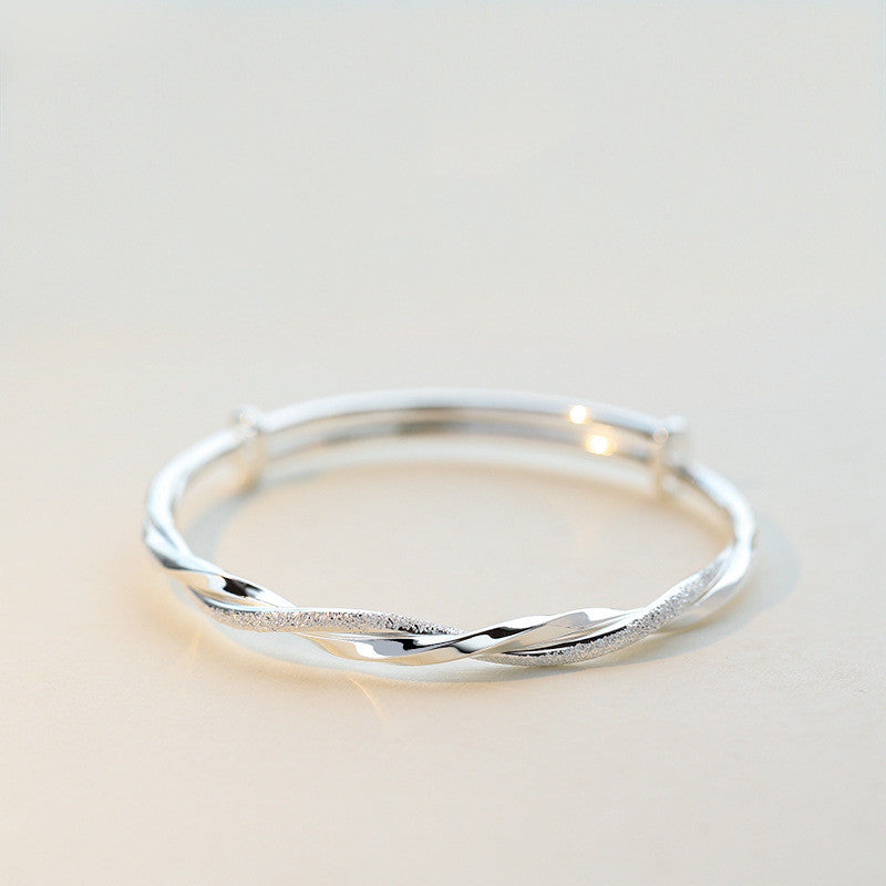 Silver Mobius Ring Bracelet