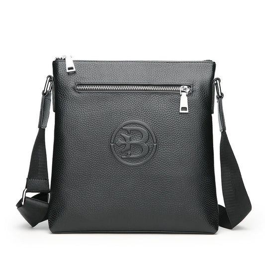 Time Leather Messenger Bag