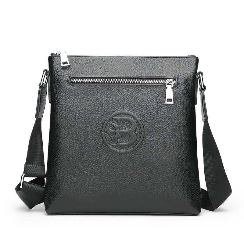 Time Leather Messenger Bag