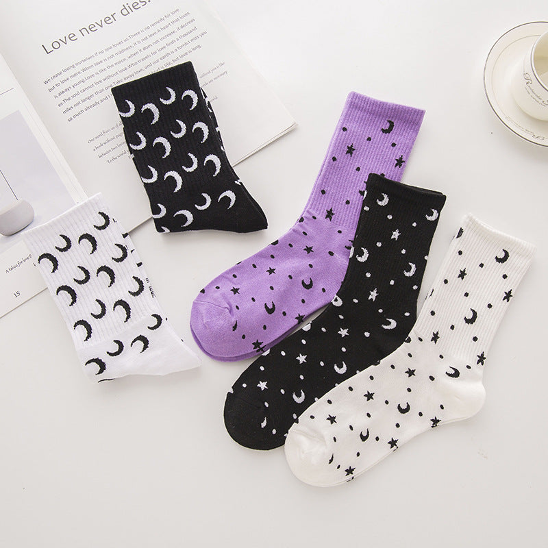 Women's Star Moon Socks