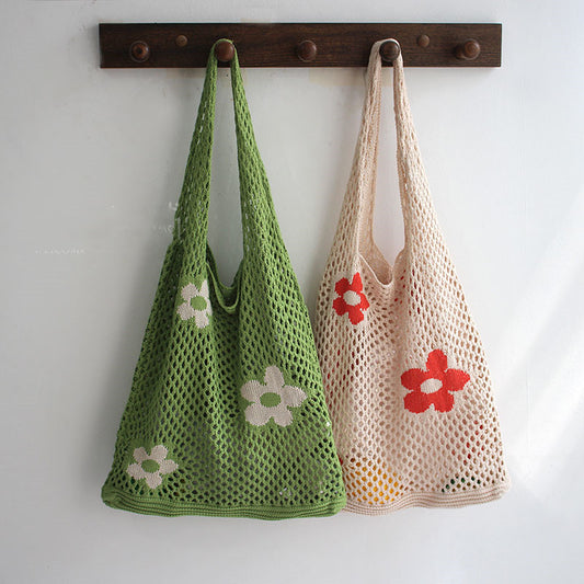 Woven Hollow Shopping Bag