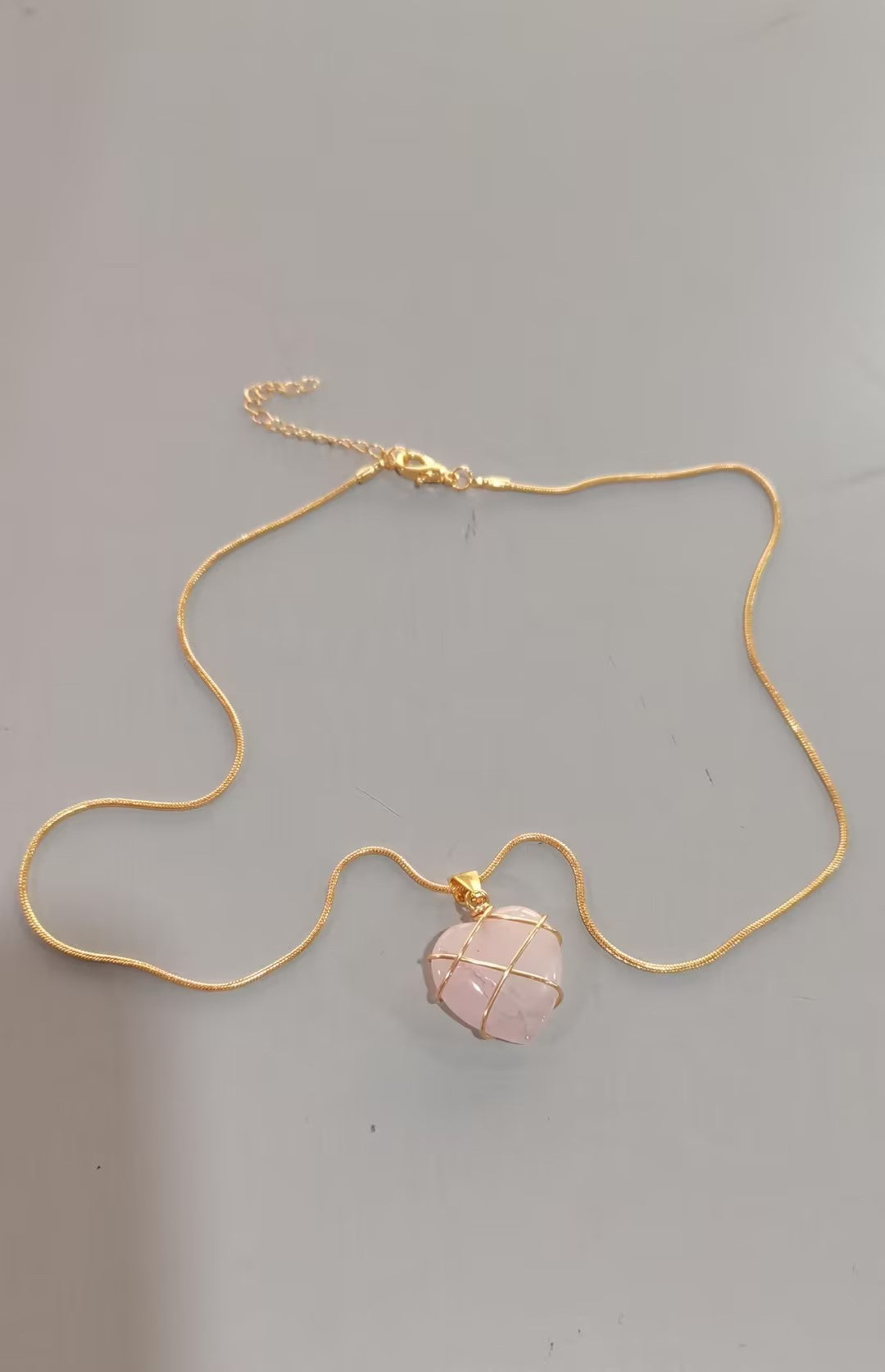 Moonstone Heart Necklace