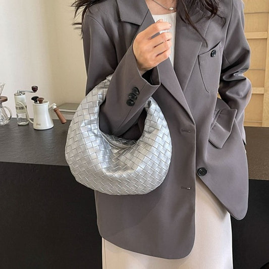 Women's Woven Shoulder Handbag