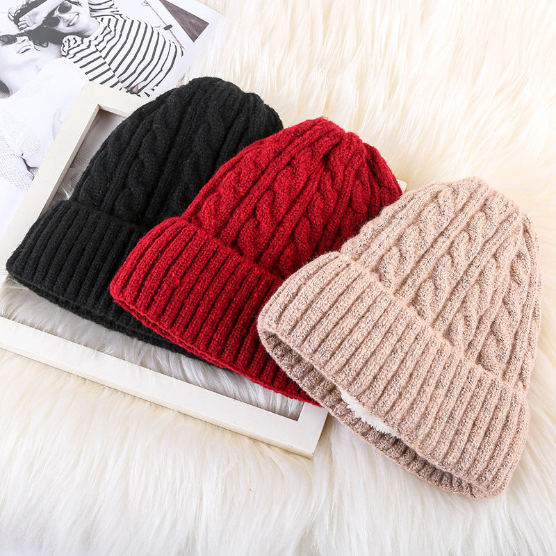 Winter Fleece Knitted Beanie