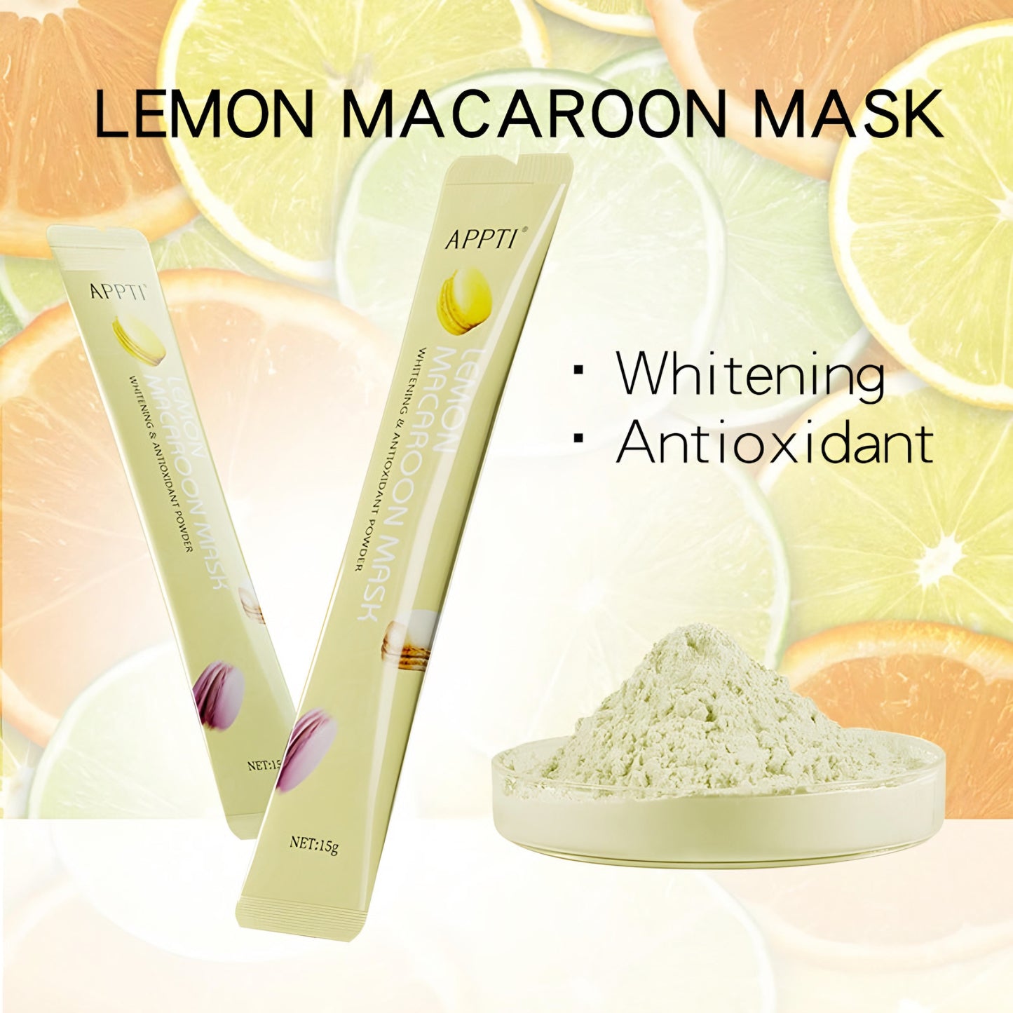 Lemon Macaroon Facial Mask Powder