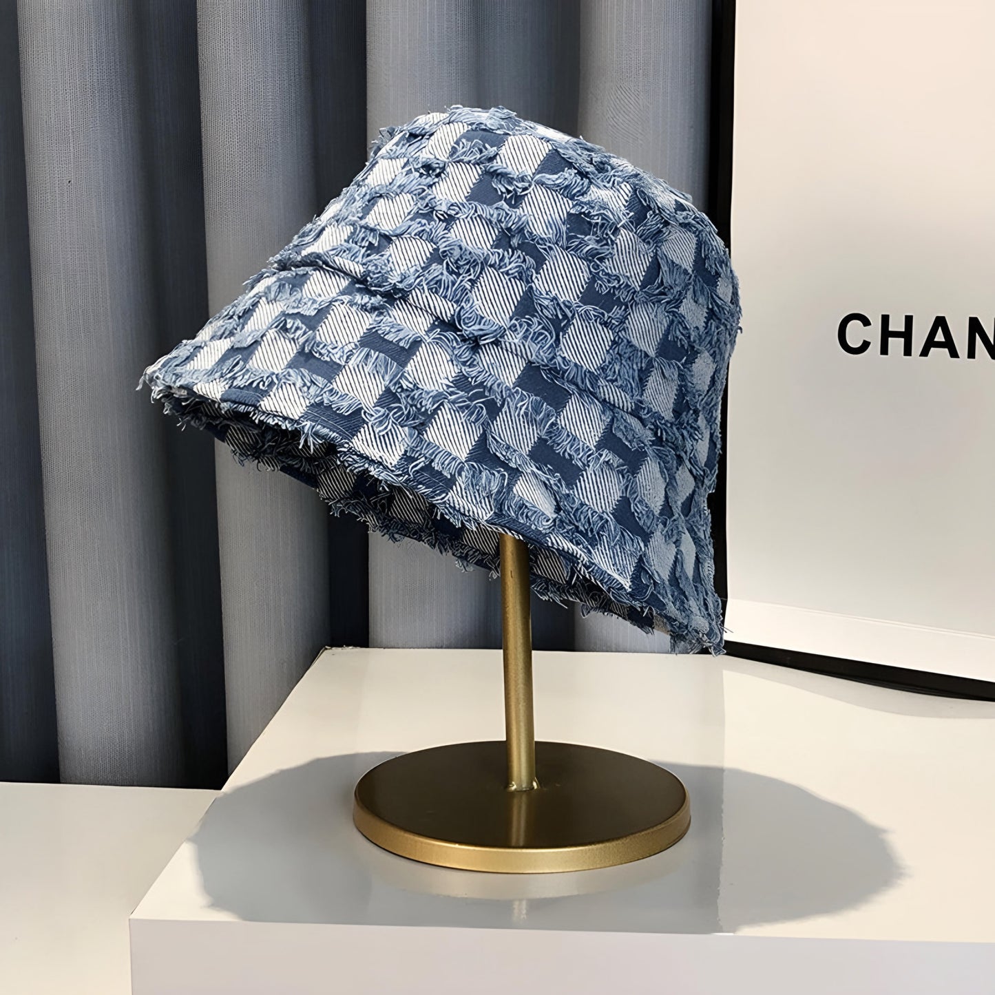 Denim Pattern Bucket Hat