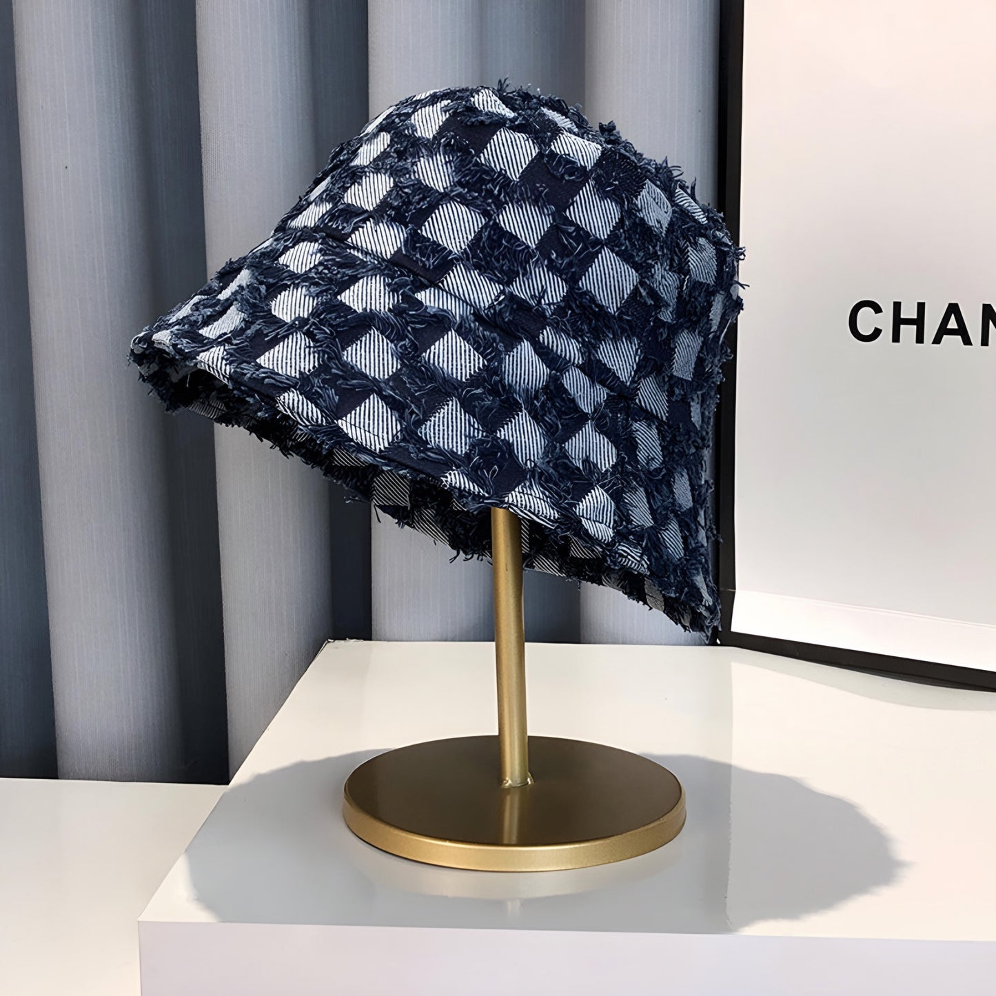 Denim Pattern Bucket Hat