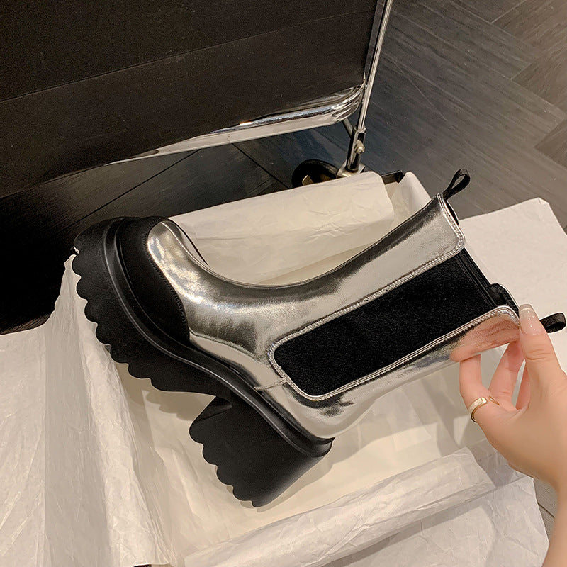 Martin Platform High Heel Boots