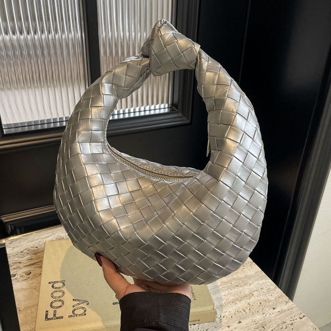 Women's Woven Shoulder Handbag