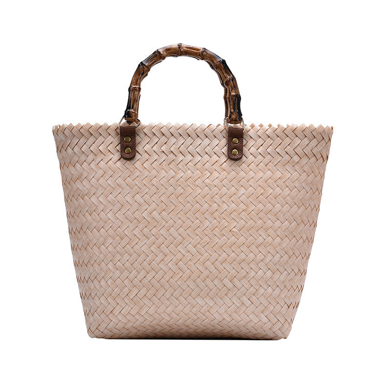 Woven Straw Handbag