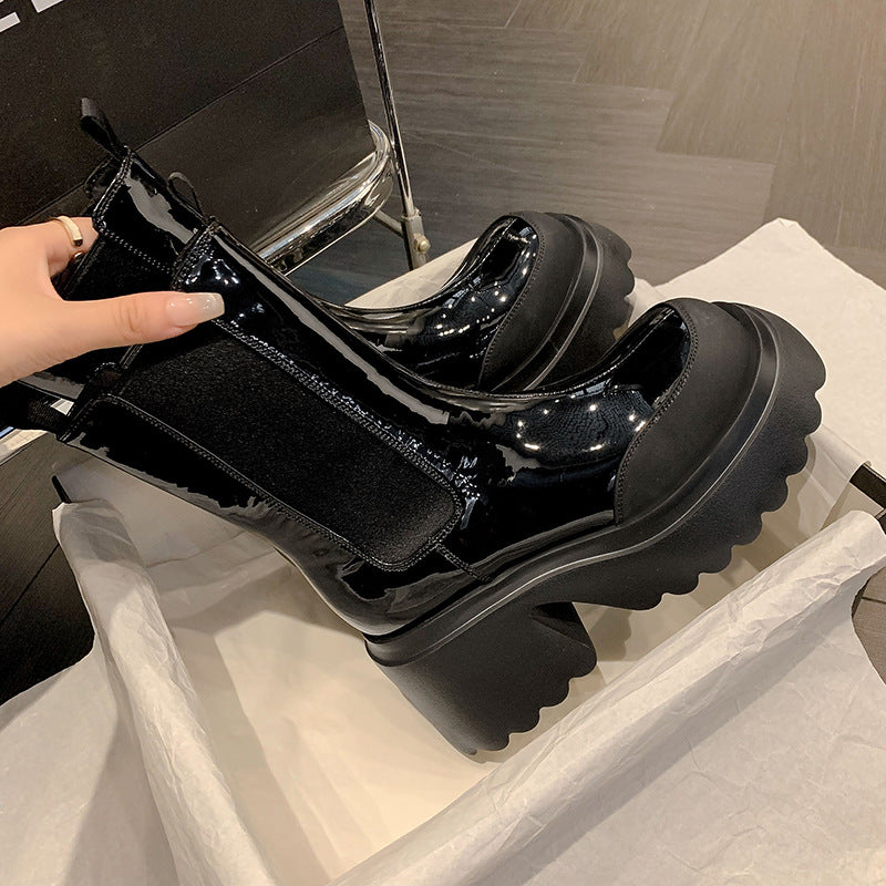 Martin Platform High Heel Boots
