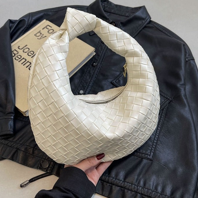 Women's Woven Shoulder Handbag