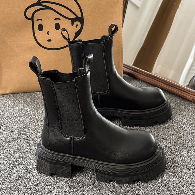 Leather Short Boots