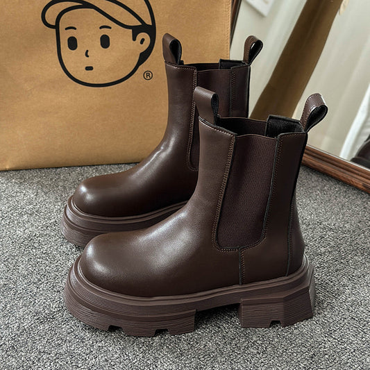 Leather Short Boots