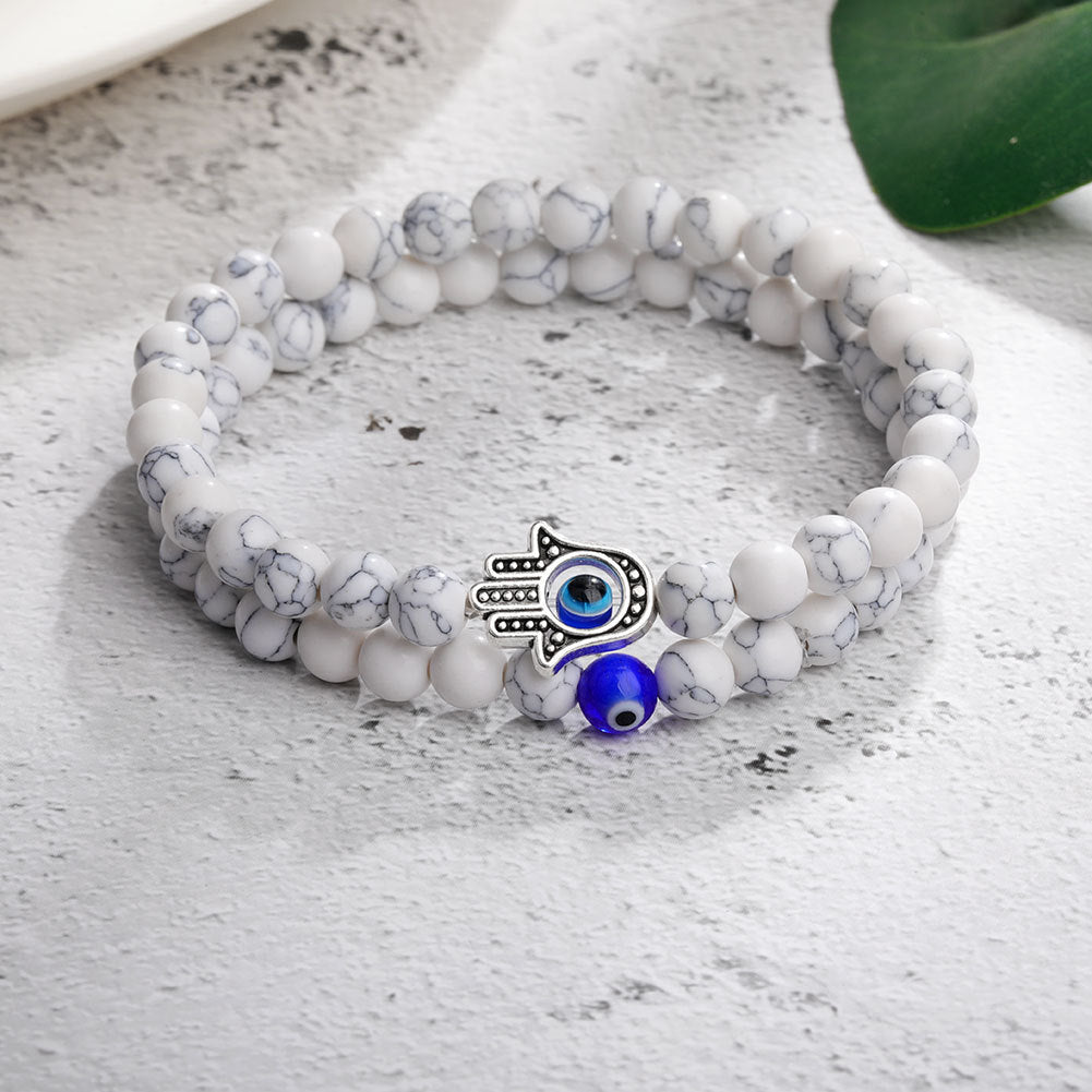 Beaded Eye Bracelet Set
