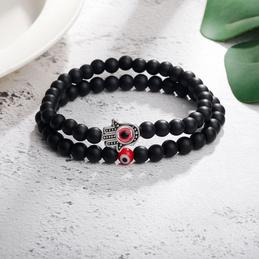 Beaded Eye Bracelet Set