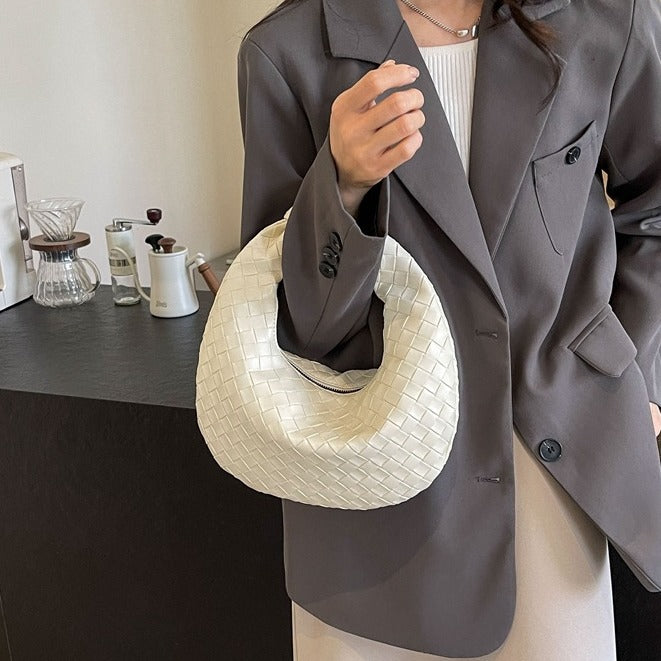 Women's Woven Shoulder Handbag