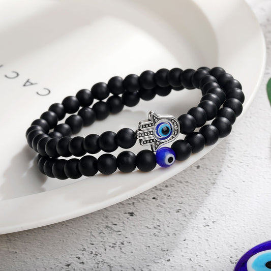 Beaded Eye Bracelet Set