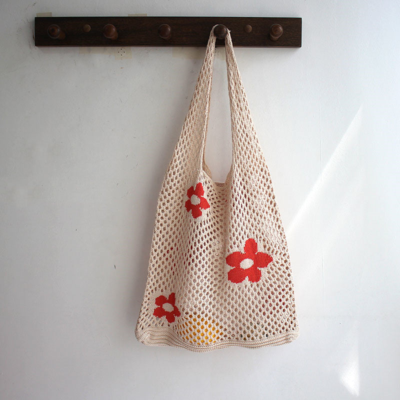 Woven Hollow Shopping Bag