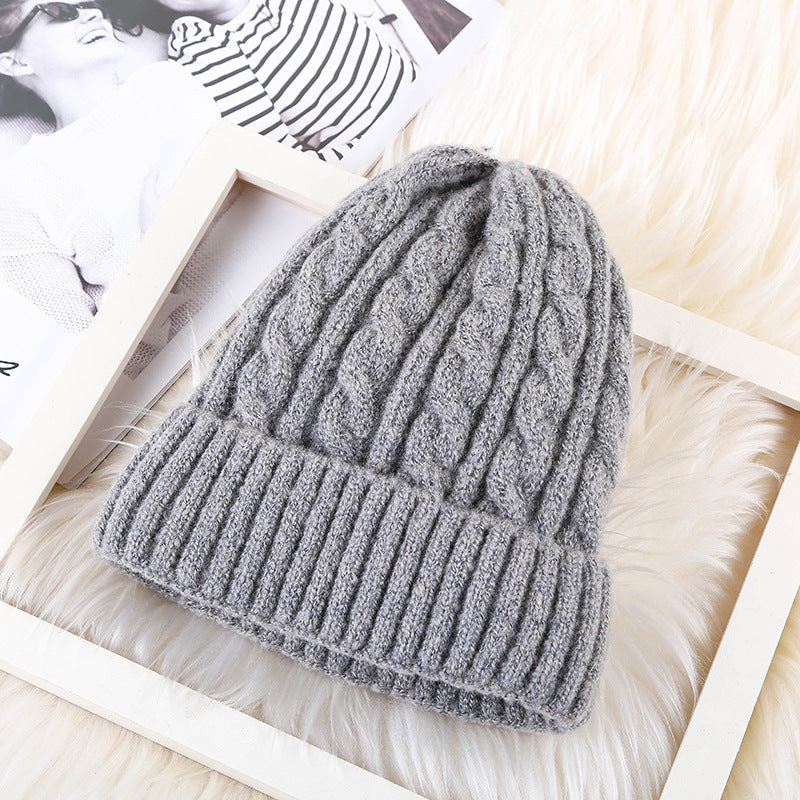 Winter Fleece Knitted Beanie