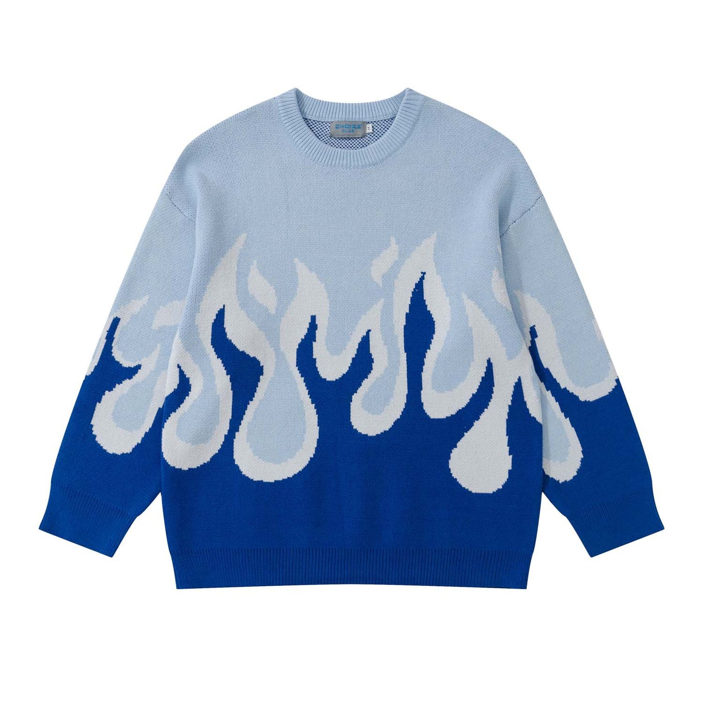 Jacquard Flame Sweater