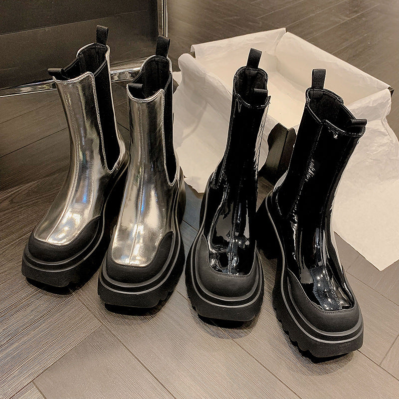 Martin Platform High Heel Boots