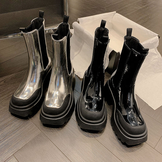 Martin Platform High Heel Boots