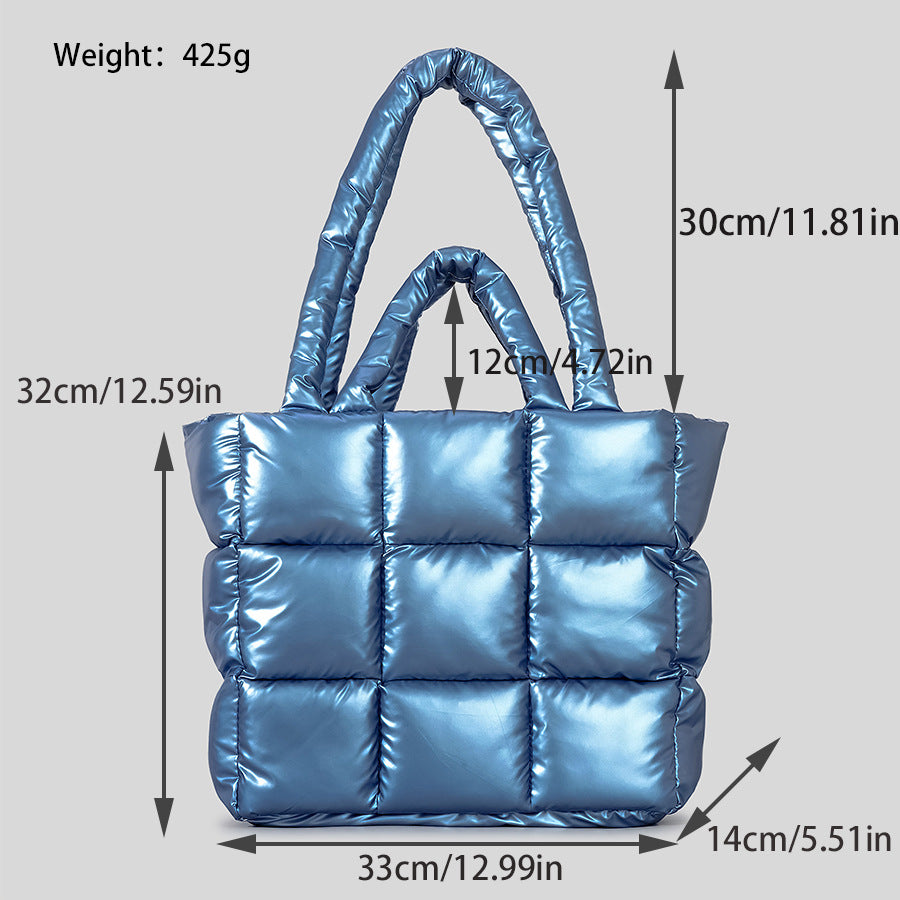 Plaid Cotton Tote Bag