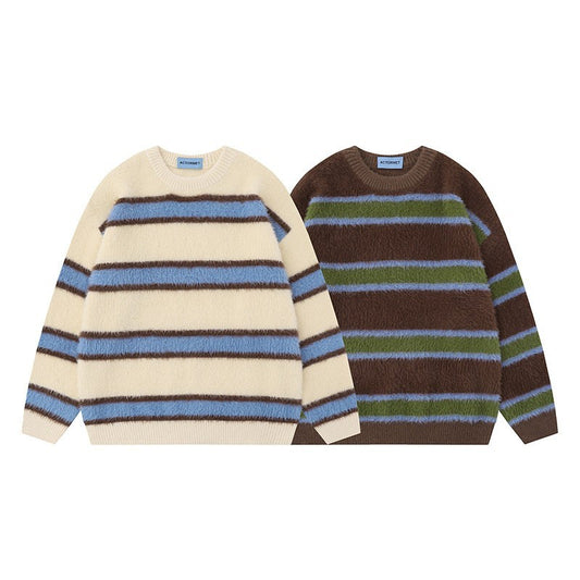 Vintage Stripe Men's & Women's Pullover Sweaters