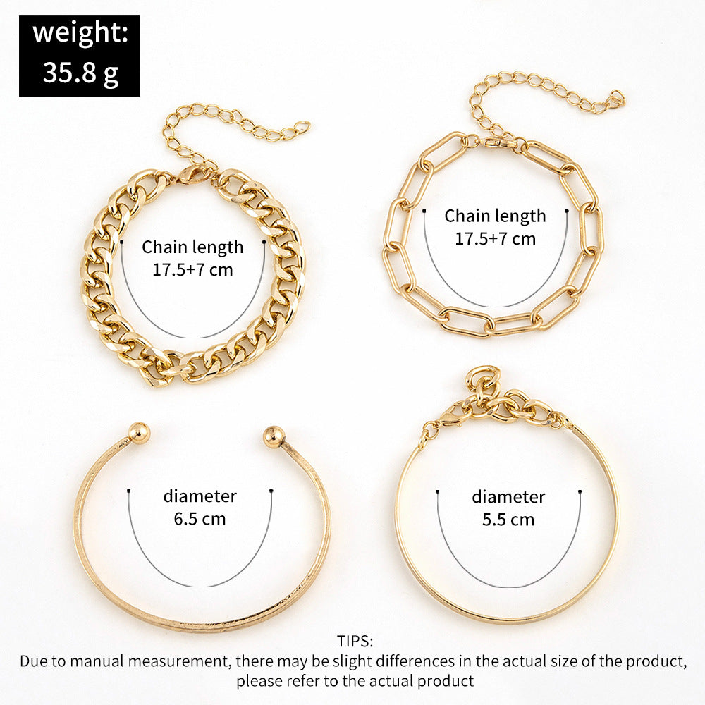 Four-piece Love Bracelet Set