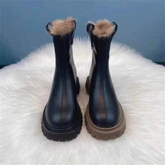 Fleece Fur Snow Boots