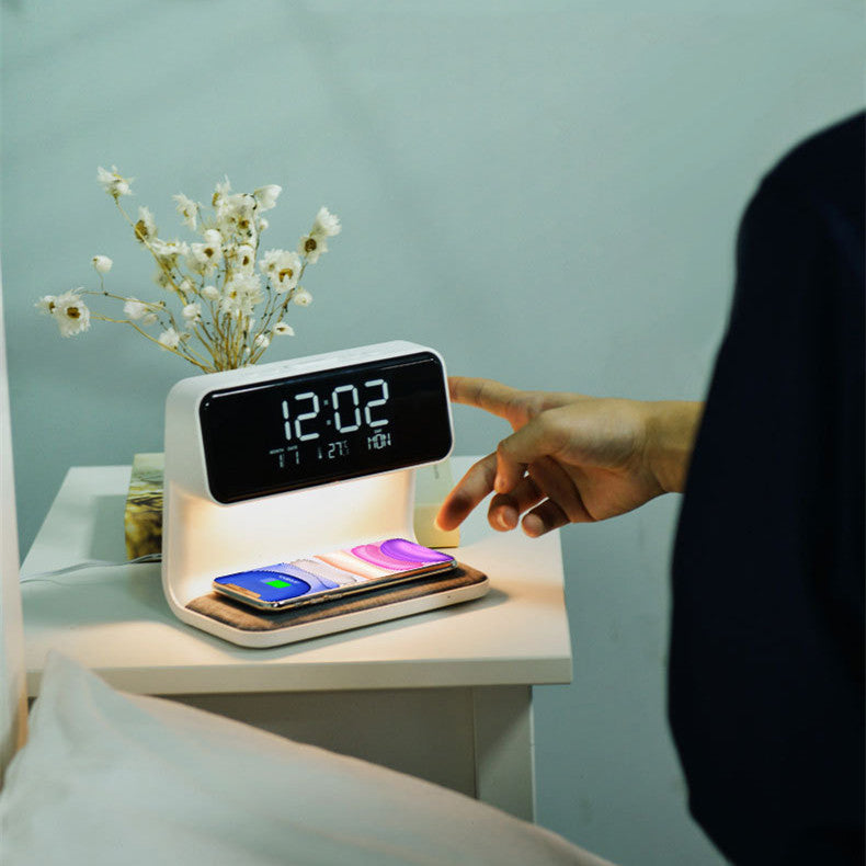3 In 1 Bedside Wireless Lamp
