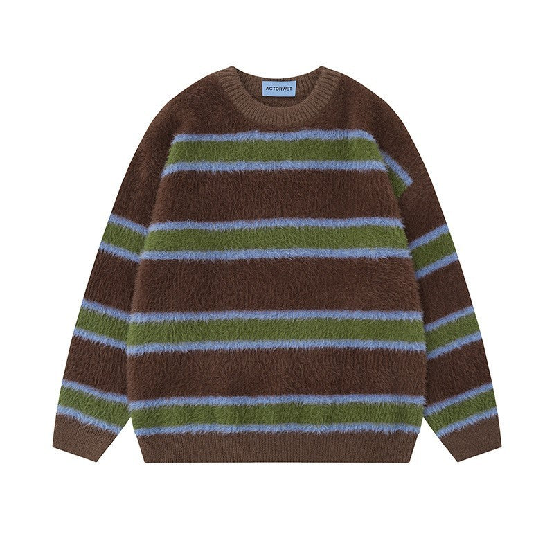 Vintage Stripe Men's & Women's Pullover Sweaters