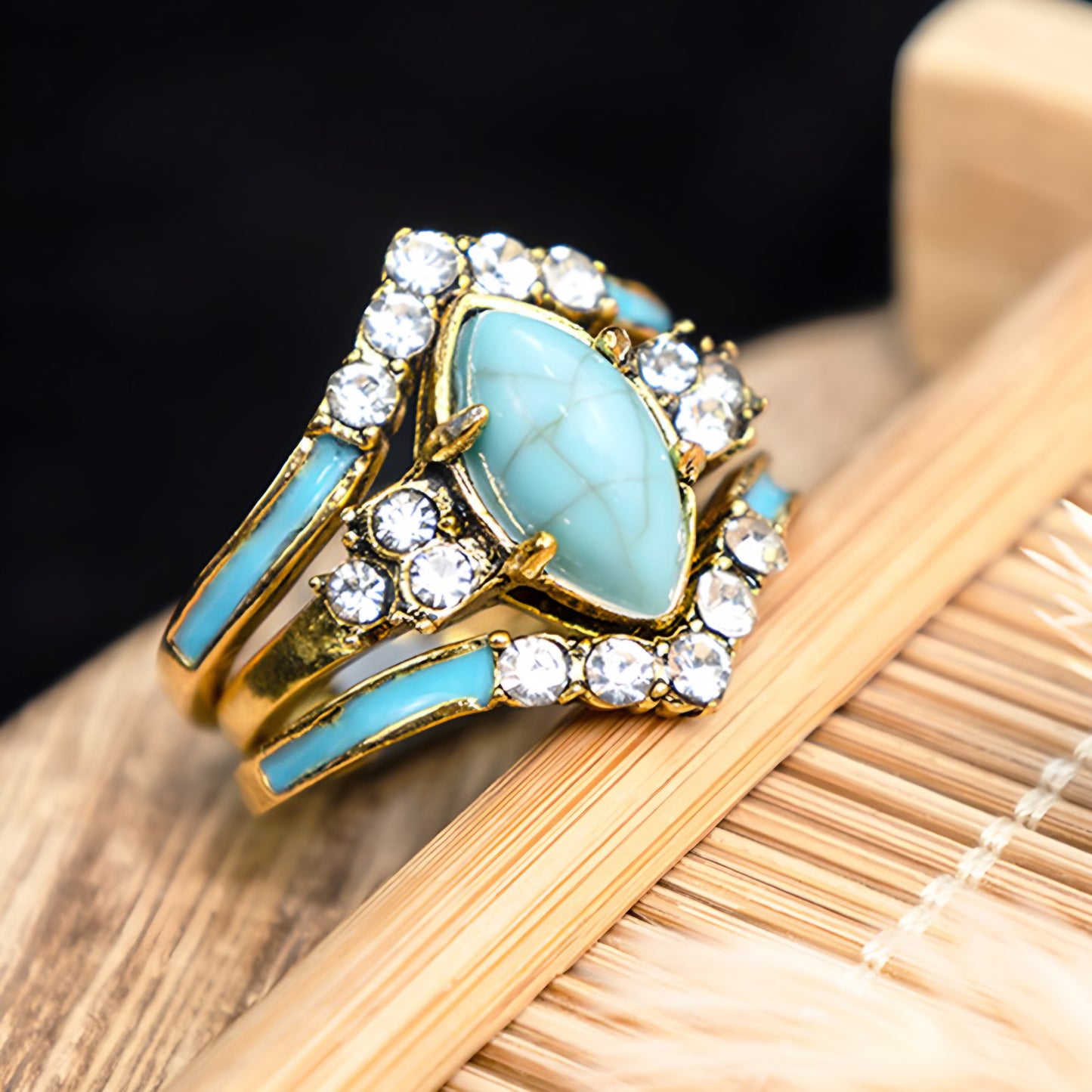 Turquoise Ring Set