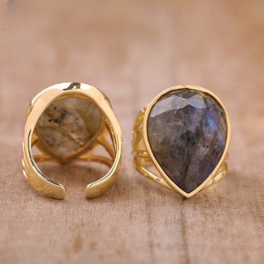 Teardrop Stone Ring