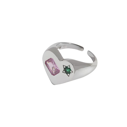 Stone Heart Ring