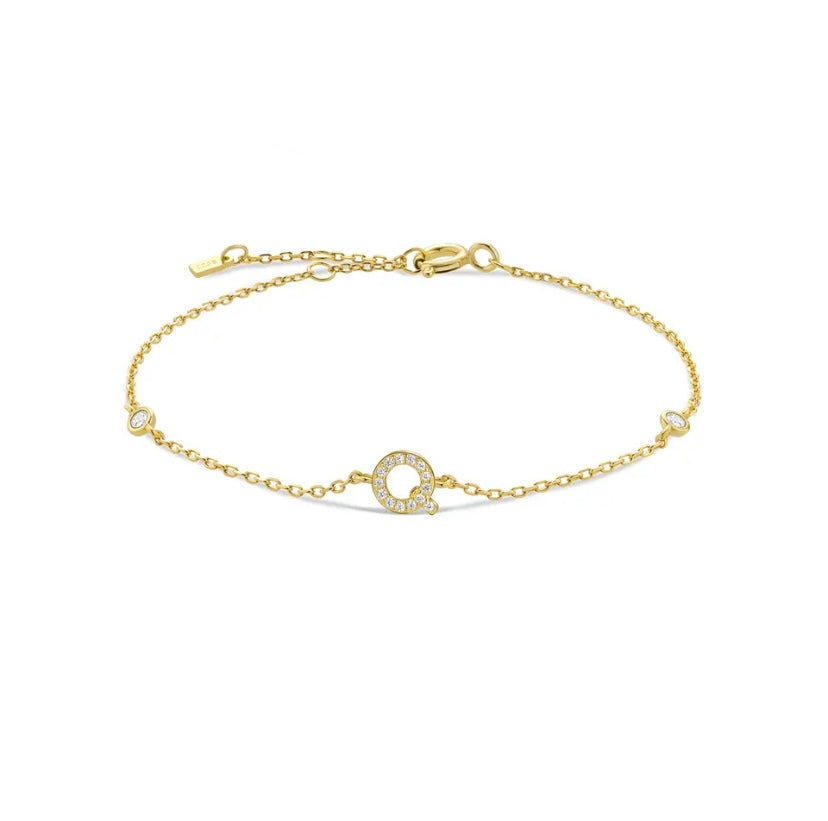 Initial Gold Bracelets