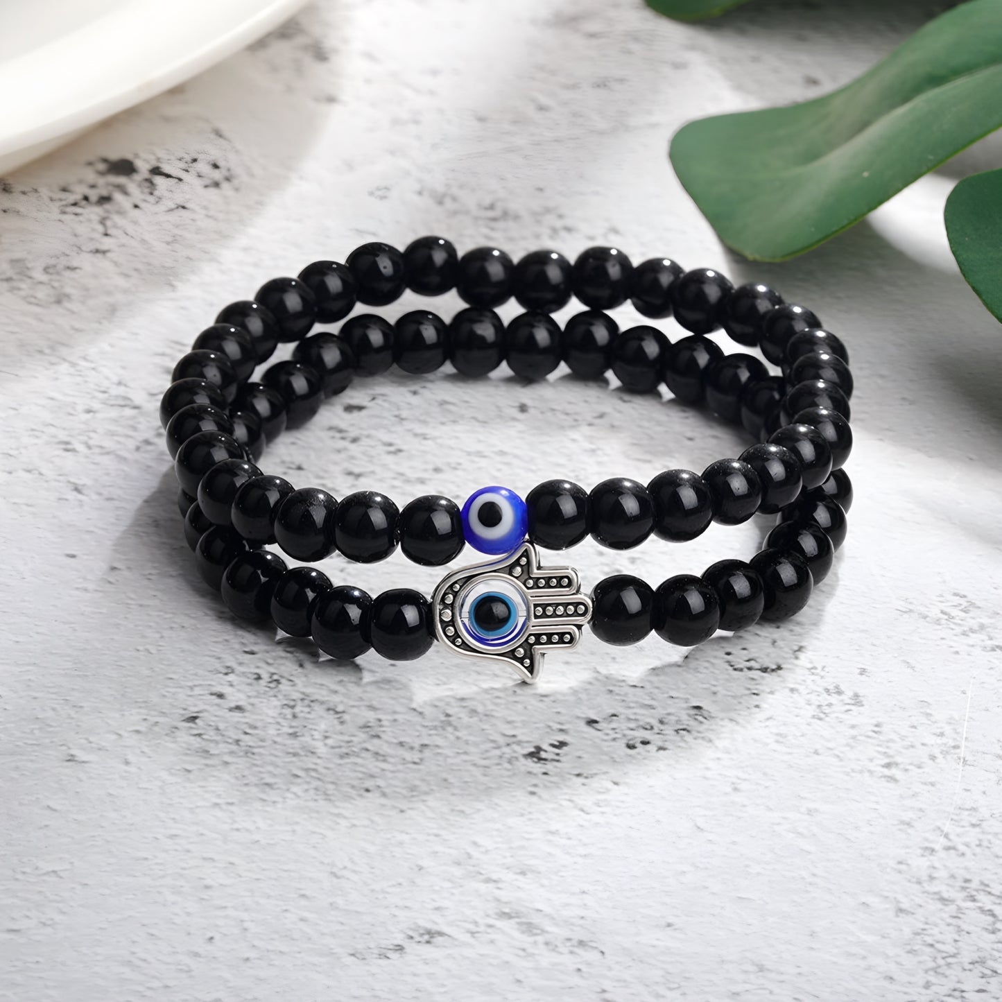 Beaded Eye Bracelet Set