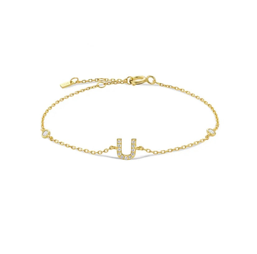 Initial Gold Bracelets