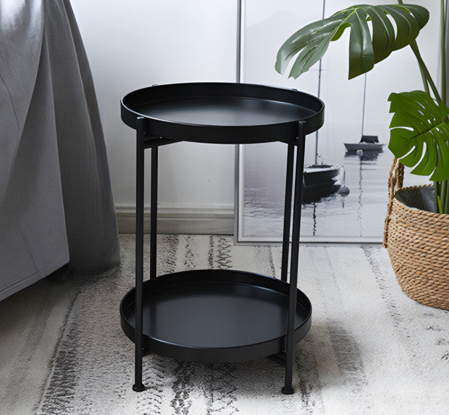 Modern Iron Side Table