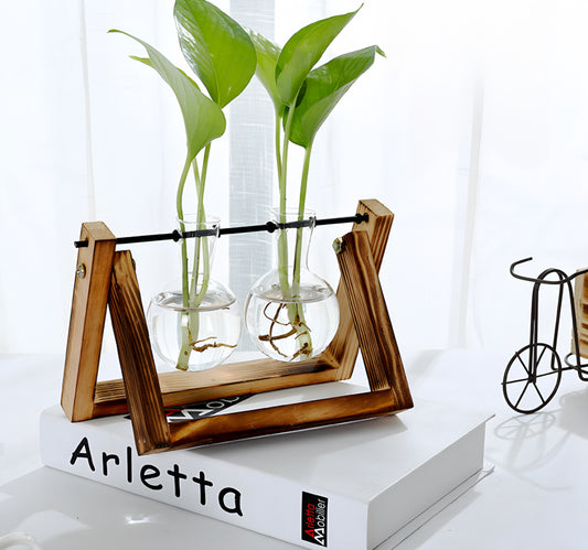 Glass Tabletop Plant Stand