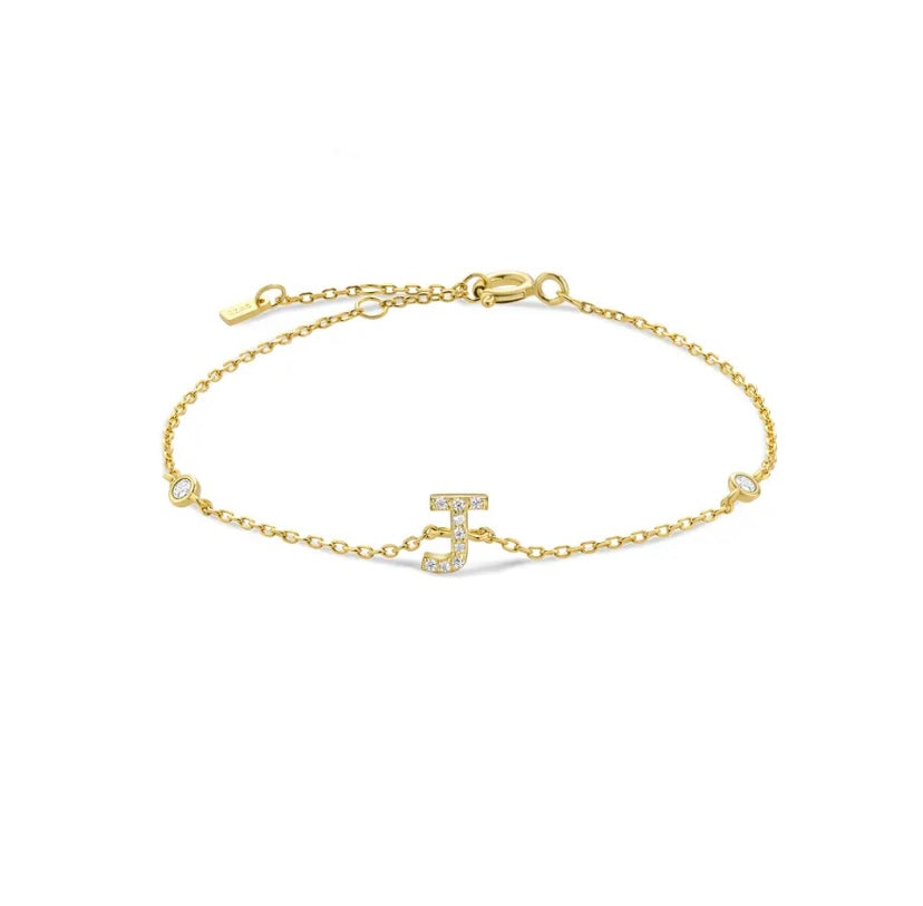 Initial Gold Bracelets