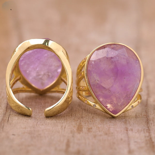 Teardrop Stone Ring