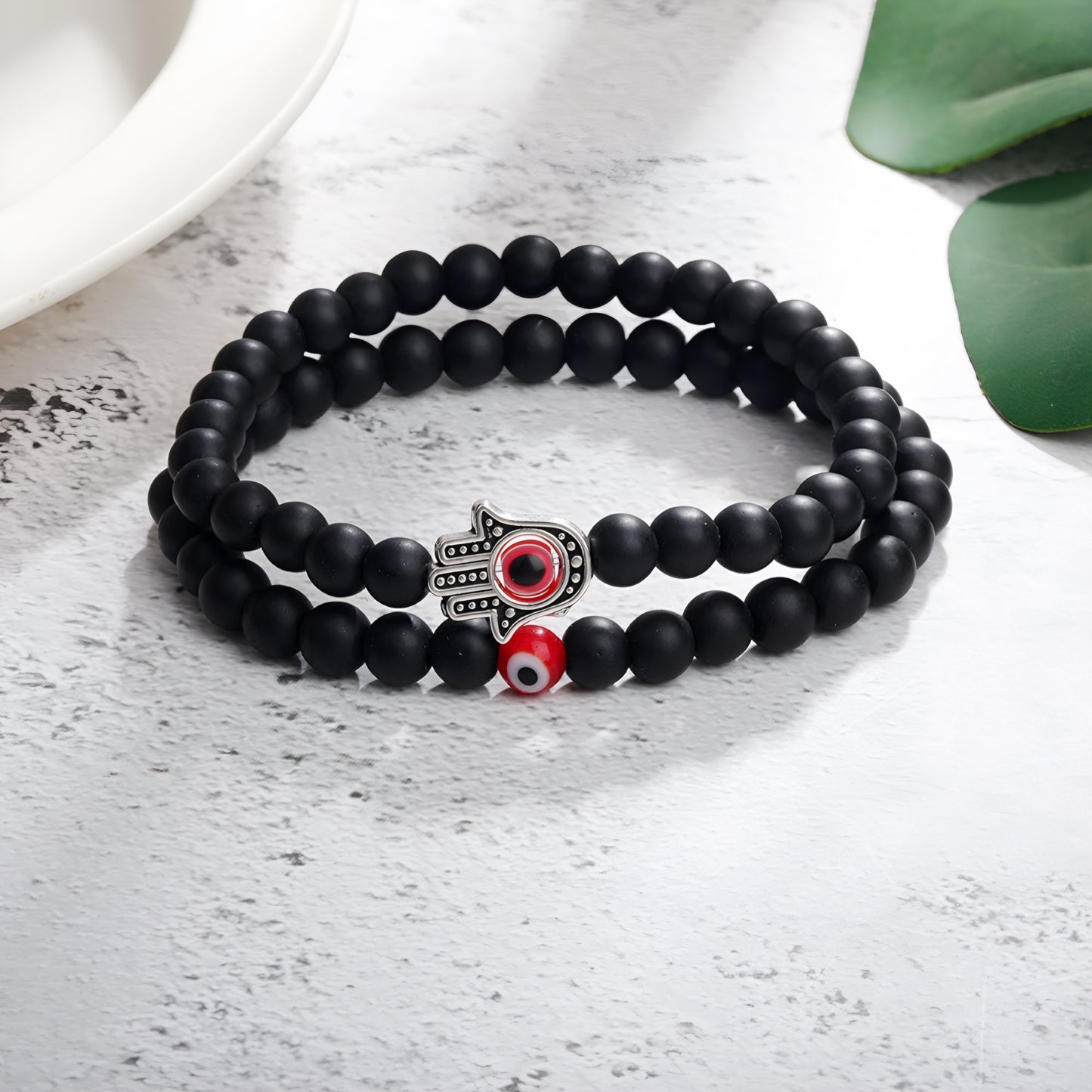 Beaded Eye Bracelet Set