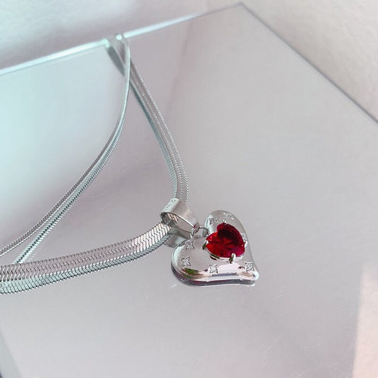 Heart Double Layer Necklace